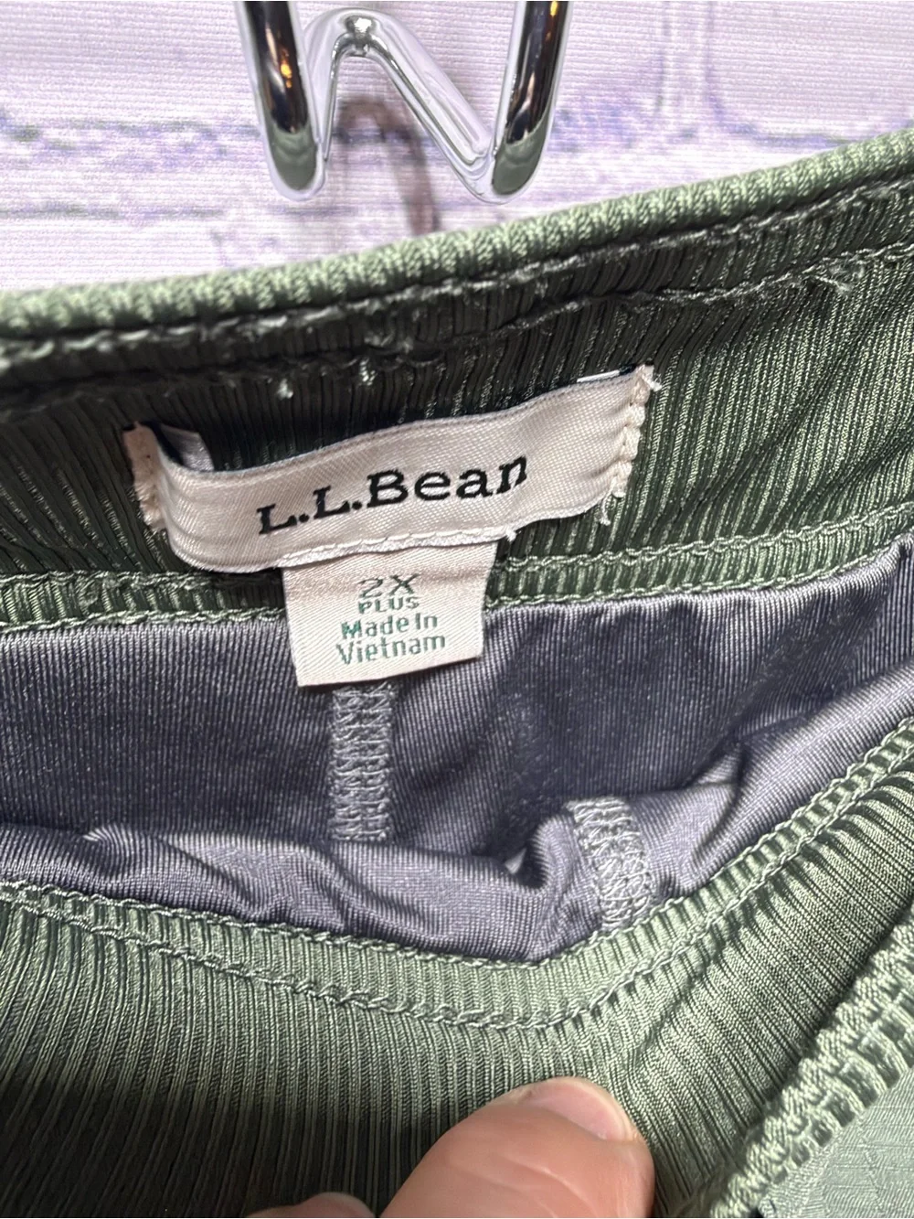 L.L.Bean Womens Vista Camp Skort Green Sz 2X Casual Outdoor Camping